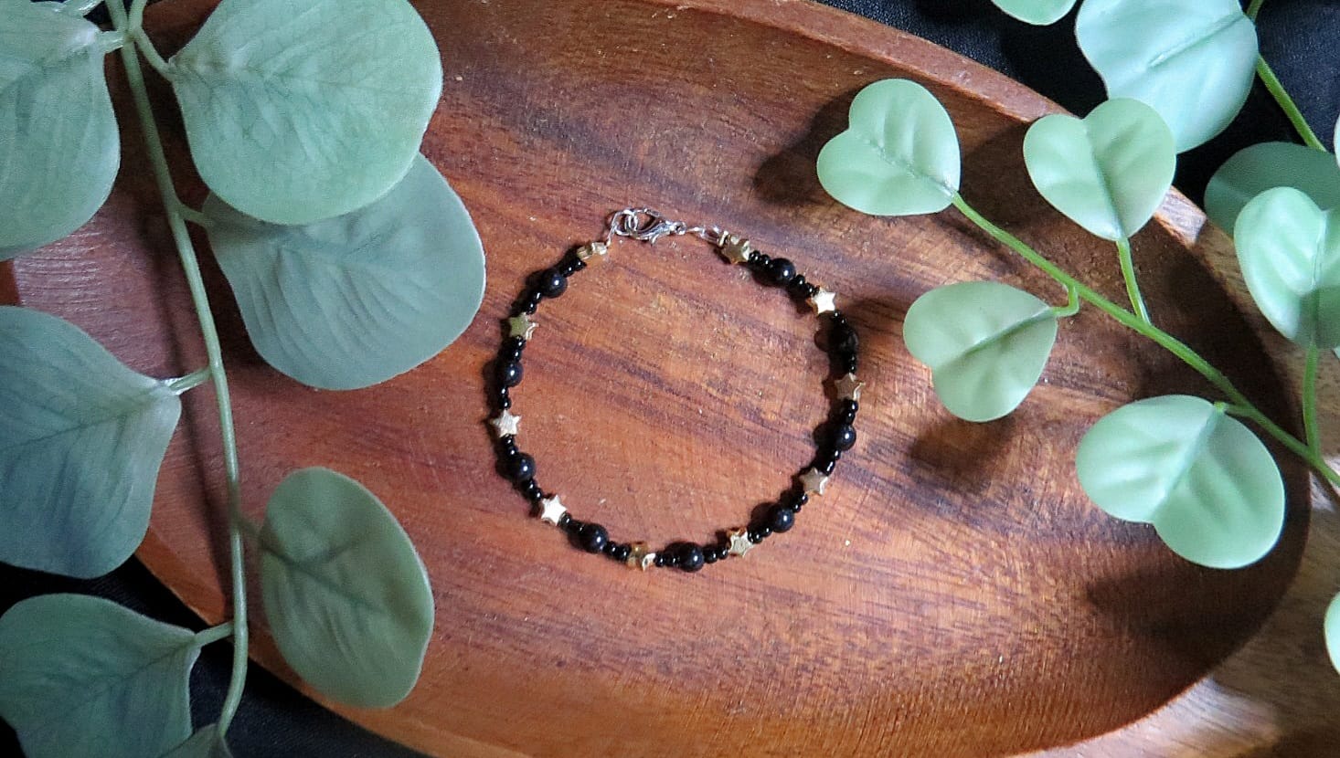 Bracelet black + gold